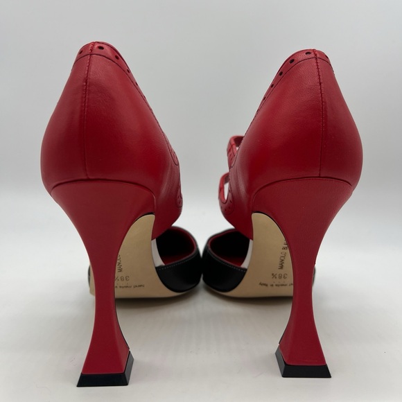 Manolo Blahnik Monzubo Bicolored Mary Jane Pumps - Picture 3 of 14